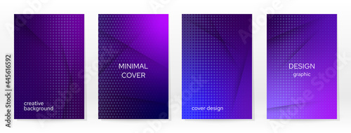 Minimal Poster. Pastel Soft. Blue Gradient Set.