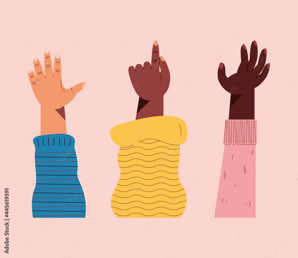left hands up left hands up
