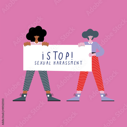 sexual harassment couple protesters