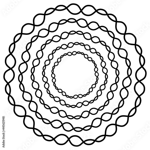 Lace tunel. Vector simple lace tulel.