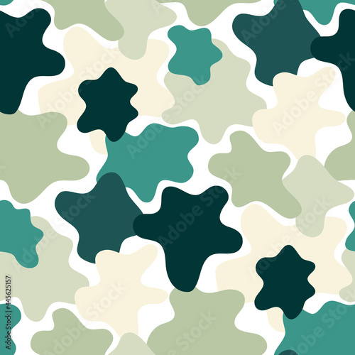 Abstract seamless camouflage pattern
