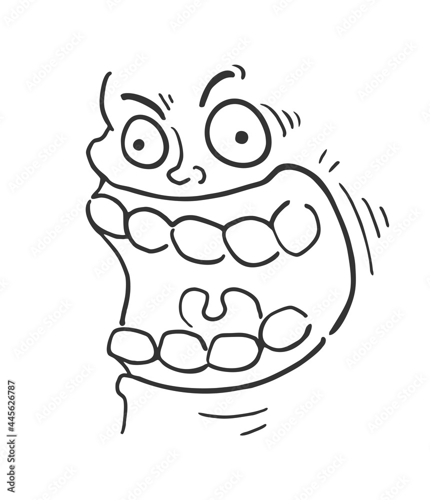 Happy face line draw Happy face line draw