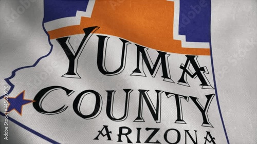 Yuma county flag, state of Arizona, United States of America photo