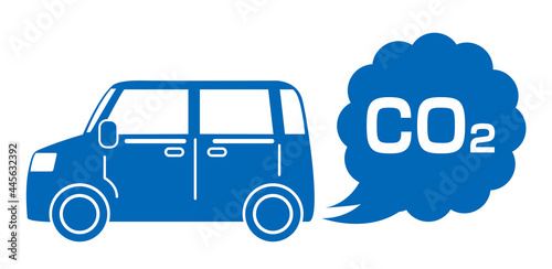 排気ガスを出す車