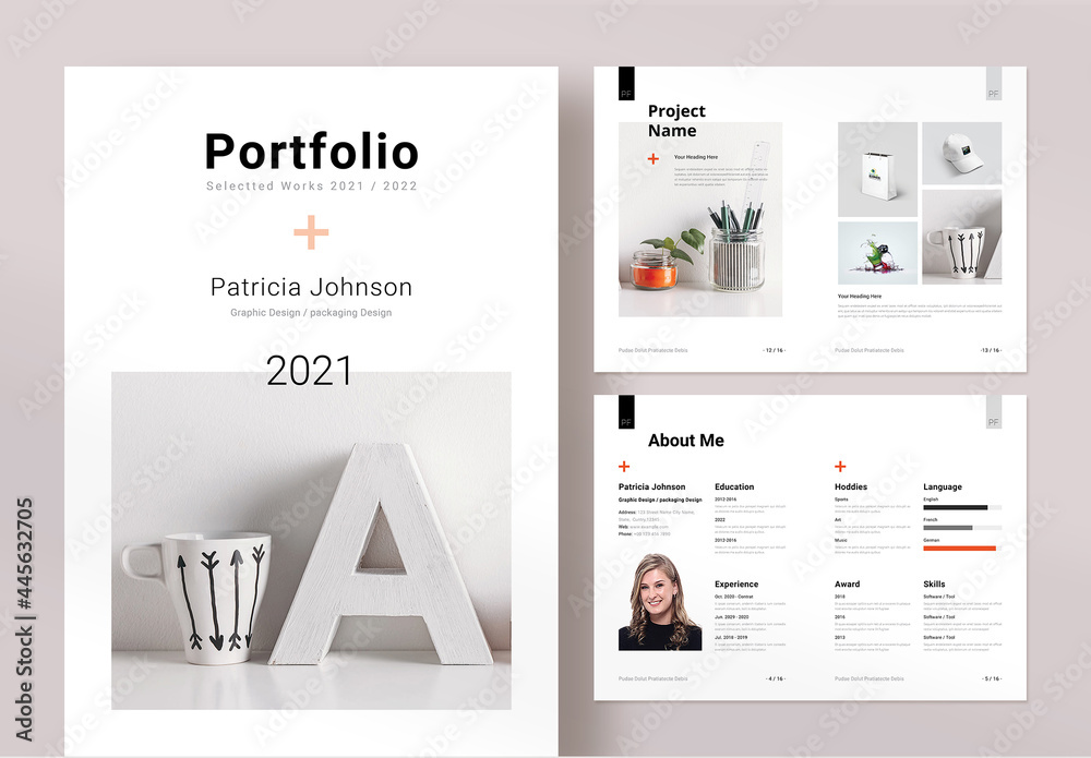 Portfolio Layout Stock Template Adobe Stock