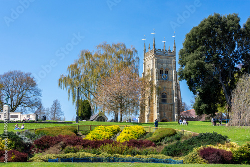 Evesham Abbey gardens