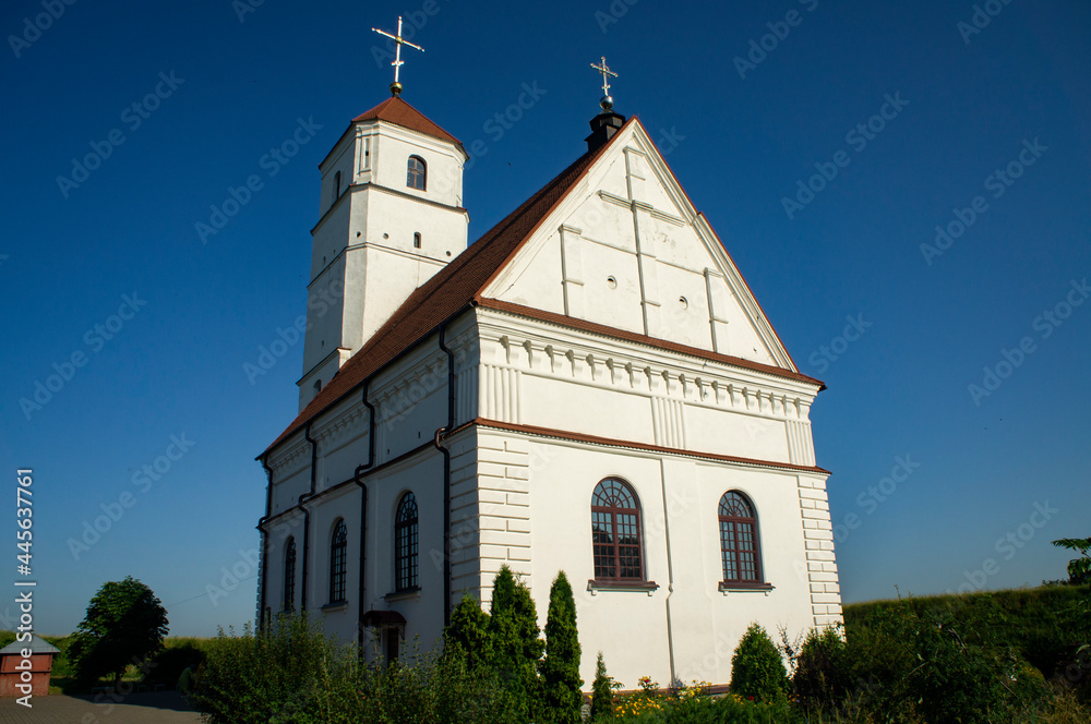 Old medieval church of the 17th century in Romanesque architecture