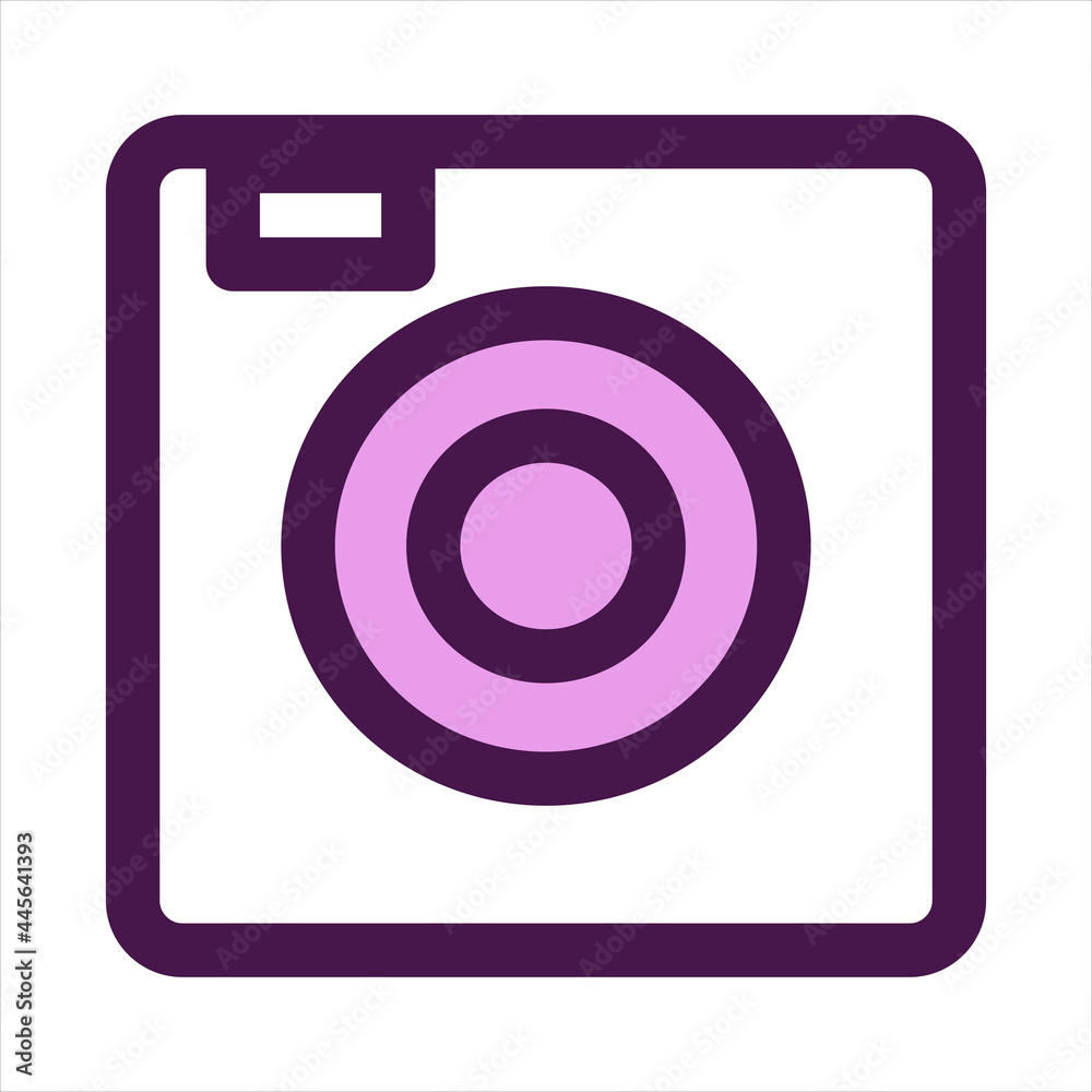 Camera cool purple vector Icon Camera cool purple vector Icon