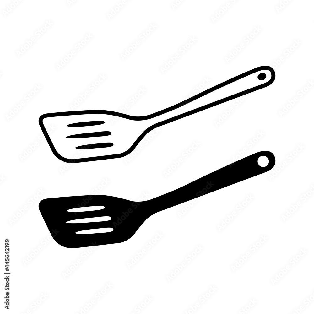 Spatula icon in trendy flat design Spatula icon in trendy flat design
