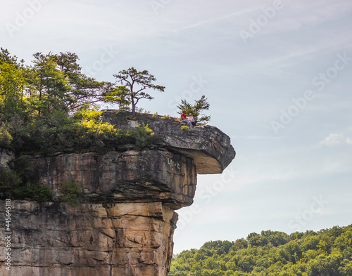 Massive Rock Wall Overlooking Summersville Lake in Summersville, West Virginia