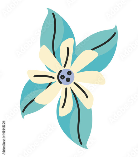 Wallpaper Mural flower and leafs Torontodigital.ca