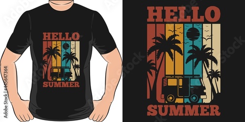 Hello Summer T-Shirt Design