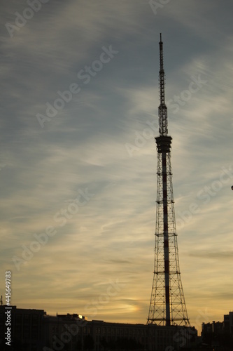 tower at sunset