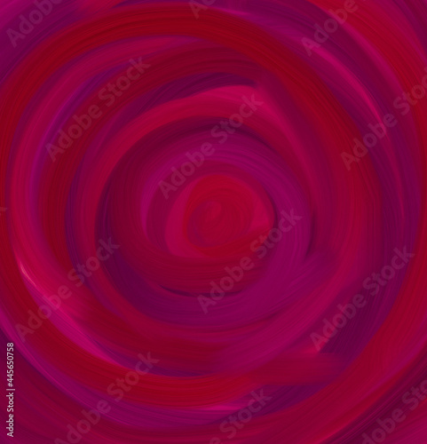 Oil painting on canvas imitation hand drawn background. Bright abstract design. Brush spiral of fuchsia, purple, pink, blue