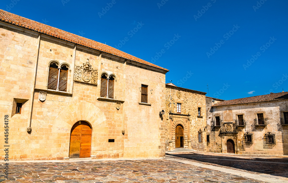 Architecture of Caceres in Spain