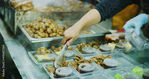 Street Food at The Golden Hills Night Market in Cameron Highlands, Malaysia 
