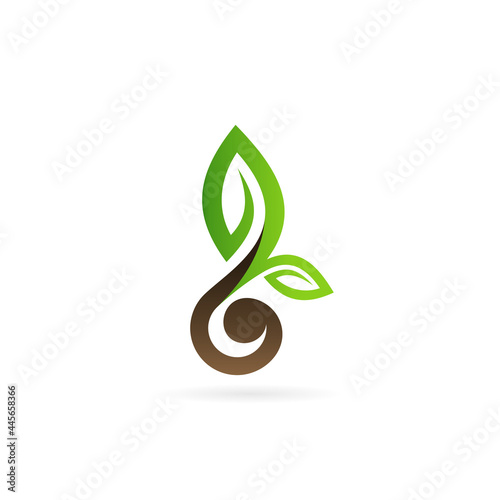 growth seeds vector logo design