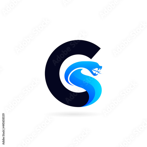 cobra logo forming letter c symbol