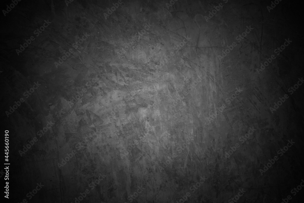 Old wall texture cement dark black gray  background abstract grey color design are light with white gradient background.