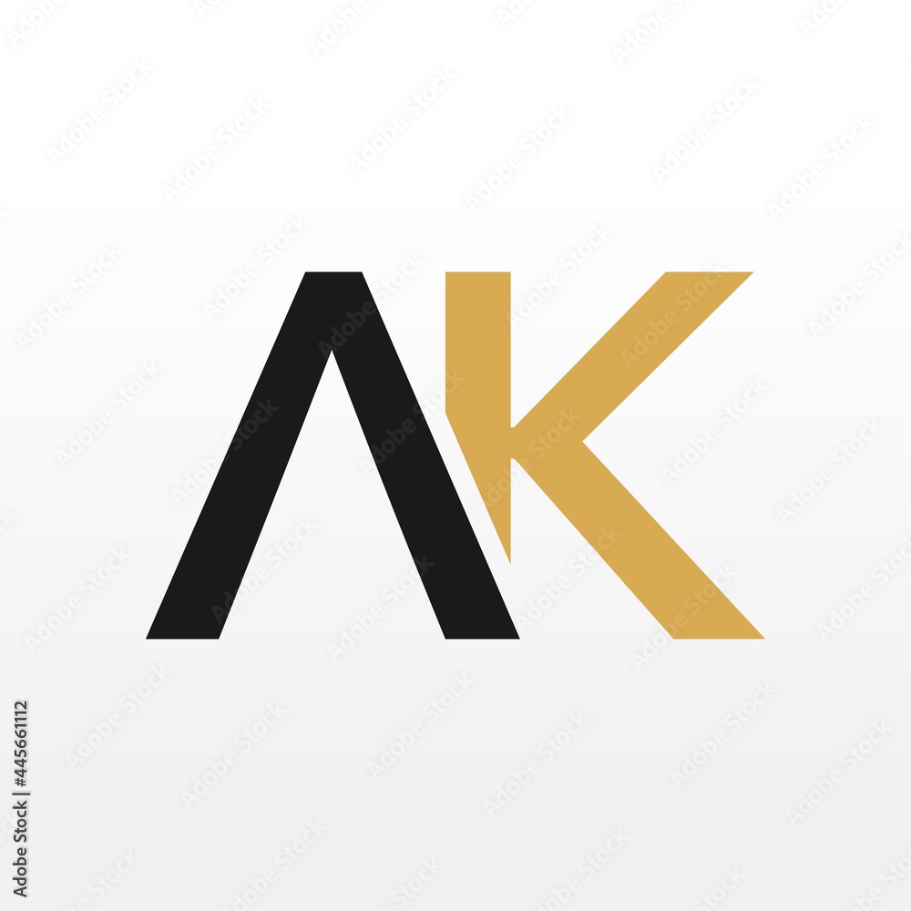 AK Initial letter monogram logo designs inspiration AK Initial letter monogram logo designs inspiration