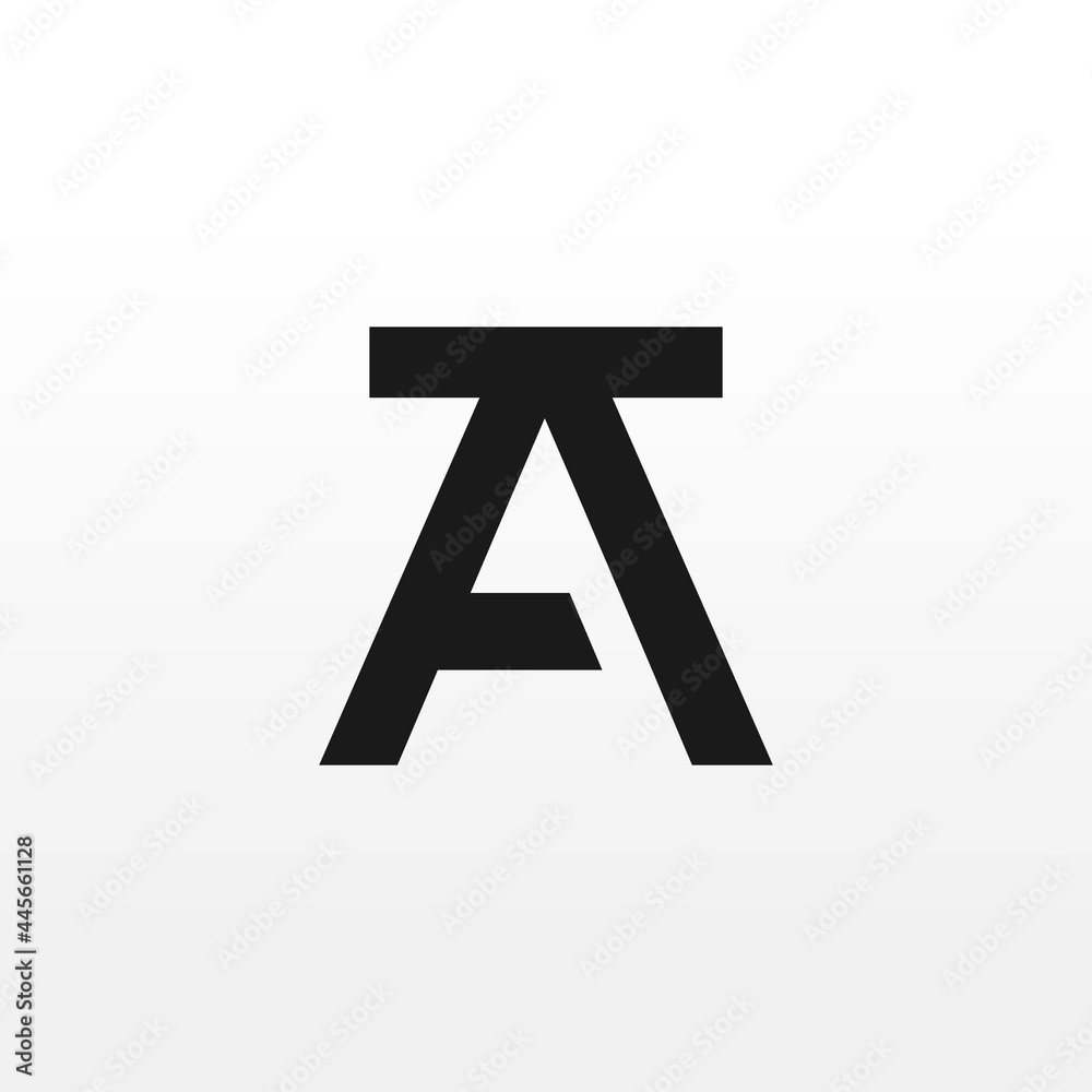 AT Initial letter monogram logo designs inspiration AT Initial letter monogram logo designs inspiration