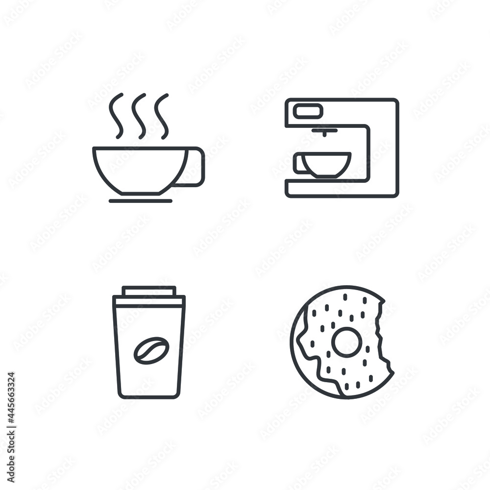 coffee set icon, isolated coffee set sign icon, vector illustration coffee set icon, isolated coffee set sign icon, vector illustration