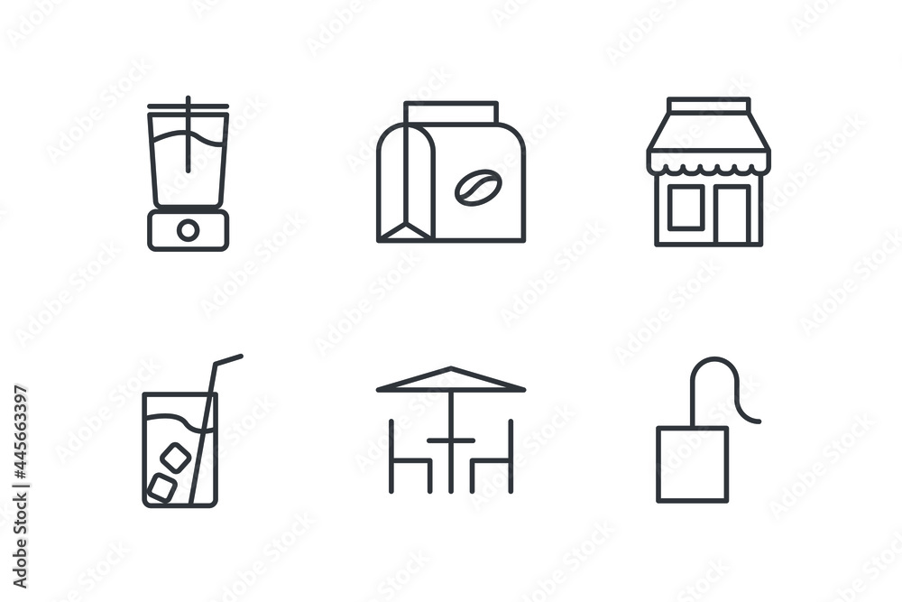 coffee set icon, isolated coffee set sign icon, vector illustration coffee set icon, isolated coffee set sign icon, vector illustration