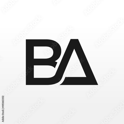 BA Initial letter monogram logo designs inspiration