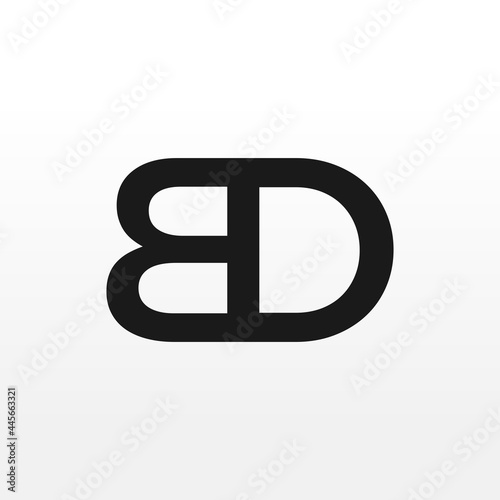 BD Initial letter monogram logo designs inspiration