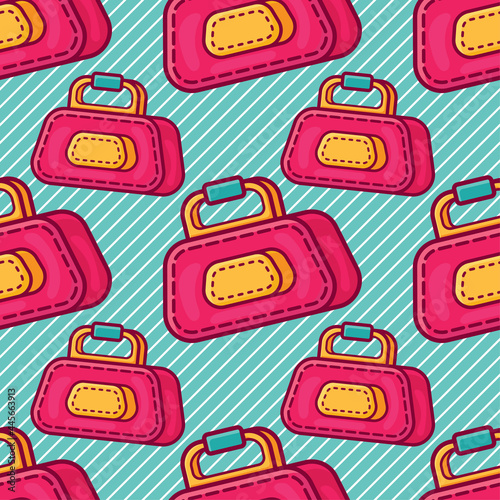 duffle bag seamless pattern vector illustration 