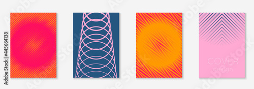 Corporate brochure cover page with minimalist geometric element.