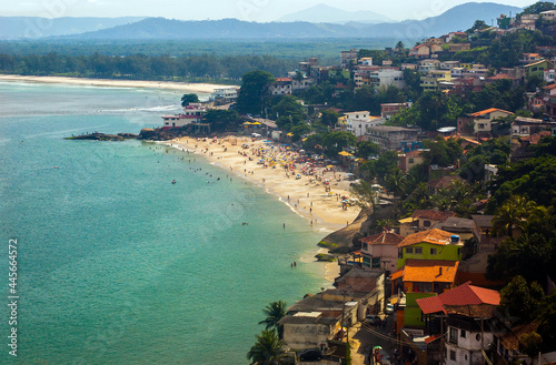 beach in close to a village - Barra de guaratiba.