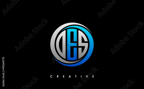 OES Letter Initial Logo Design Template Vector Illustration