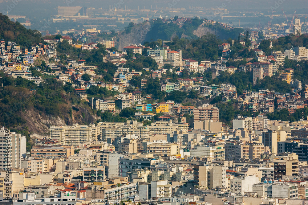 aerial view of the Flamengo and Santa Teresa neighborhood