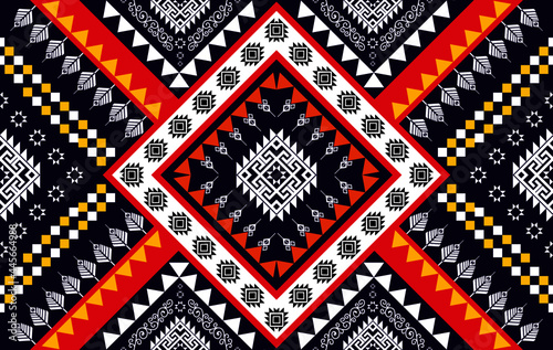 Wallpaper Mural Aztec fabric carpet mandala ornament boho chevron textile decoration wallpaper. Geometric pattern vector illustrations traditional embroidery background. Torontodigital.ca