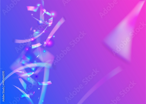 Bokeh Glare. Neon Background. Pink Blur Tinsel. Rainbow Glitter. Flying Art. Shiny Colorful Wallpaper. Fiesta Foil. Party Banner. Violet Bokeh Glare