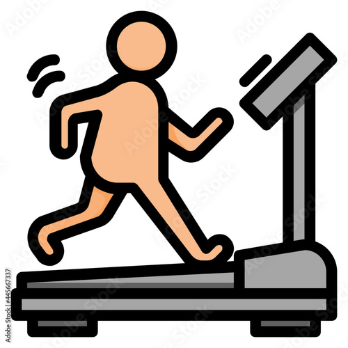 aerobic exercise line icon