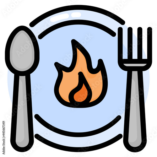 calories line icon