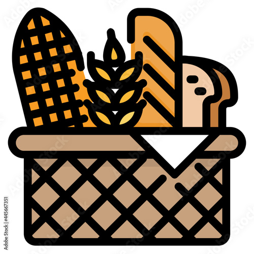 carbohydrates line icon