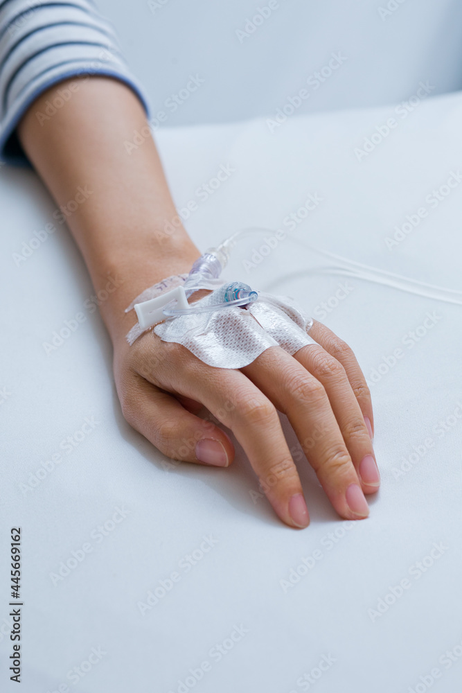 Female patient with dengue fever red rashes stay on a hospital bed Stock Photo Adobe Stock