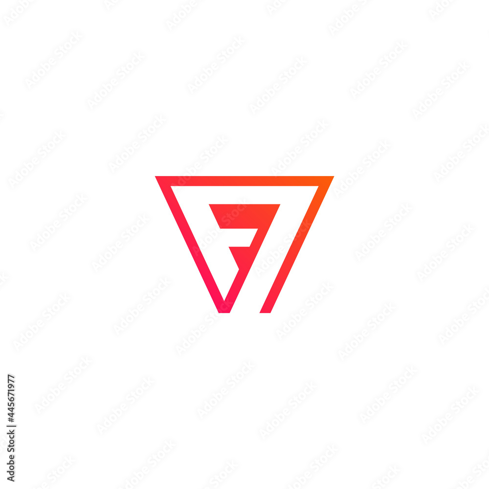 Combination of letter F and number 7. Company logo design. Combination of letter F and number 7. Company logo design.