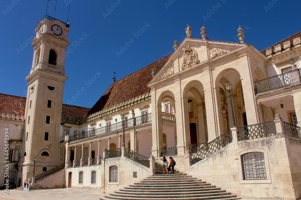 The main building of the famous Coimbra University in central Portugal
