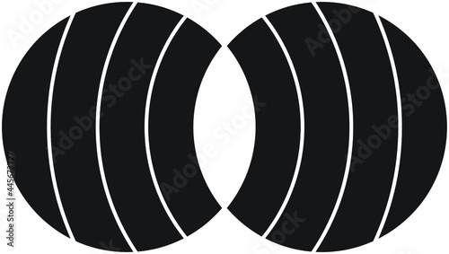 abstract circle logo simple and modern