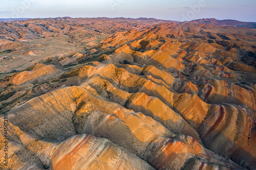 Fotografija Sunset drone view of a beauty spot and Colorful desert in the Kvemo Kartli regio