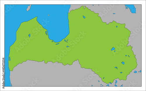 ラトビア　　　　　　　　　　　　　　　　　　　　　　　　　　　　　　　　　　　地図