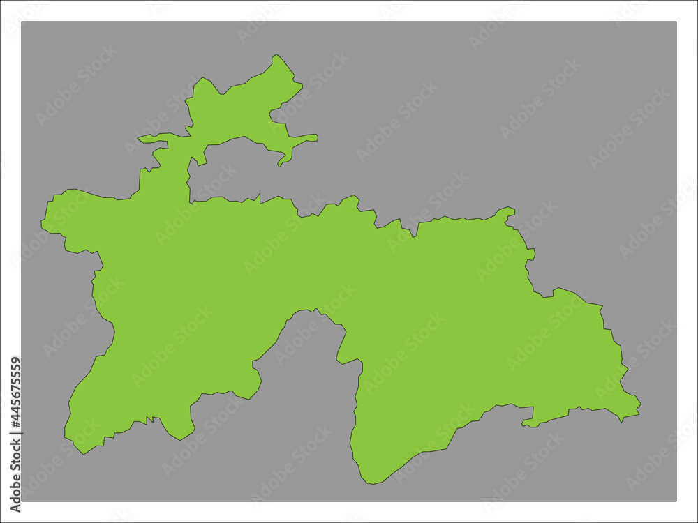タジキスタン　　　　　　　　　　　　　　　　　　　　　　　　　　　　　　　　　　　地図