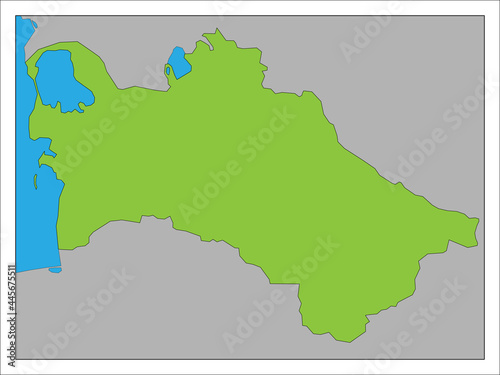 トルクメニスタン　　　　　　　　　　　　　　　　　　　　　　　　　　　　　　　　　　　地図