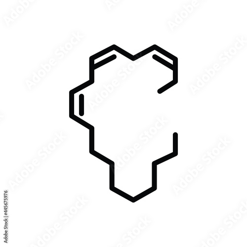 Black line icon for epa