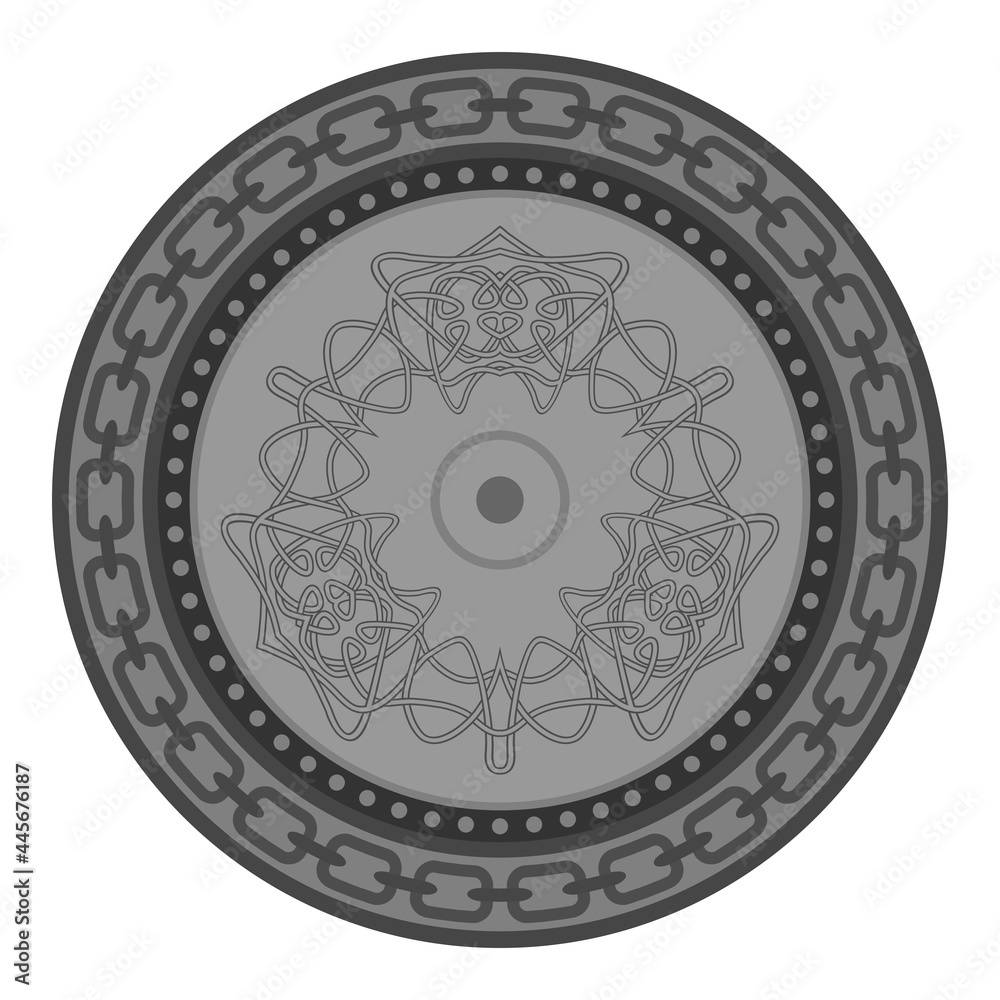 Celtic Pattern Isolated on White Background. Scandinavian Design. Decorative Vikings Logo Celtic Pattern Isolated on White Background. Scandinavian Design. Decorative Vikings Logo