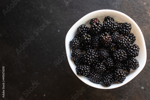 blackberry juicy sweet berries ripe harvest vitamins food organic products meal snack copy space food background rustic. top view keto or paleo diet veggie vegan or vegetarian food